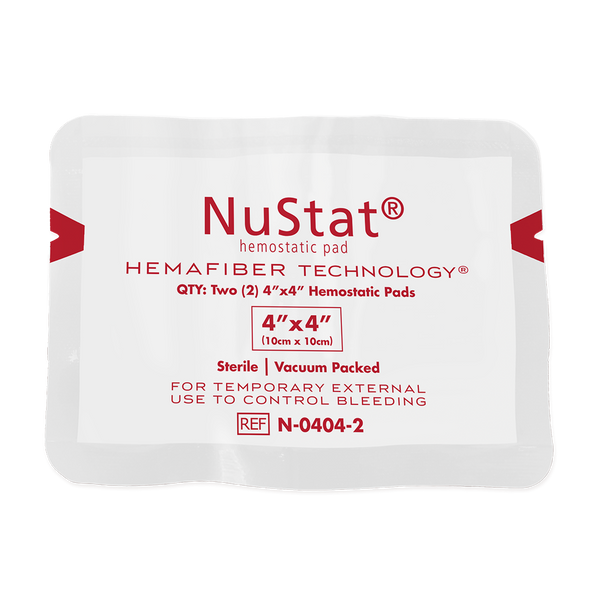NuStat® 4"X4"  Hemostatic Pad (2-Pack) Bundle