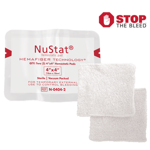 NuStat® 4"X4"  Hemostatic Pad (2-Pack) Bundle